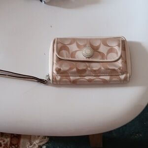 Small coach wristlet